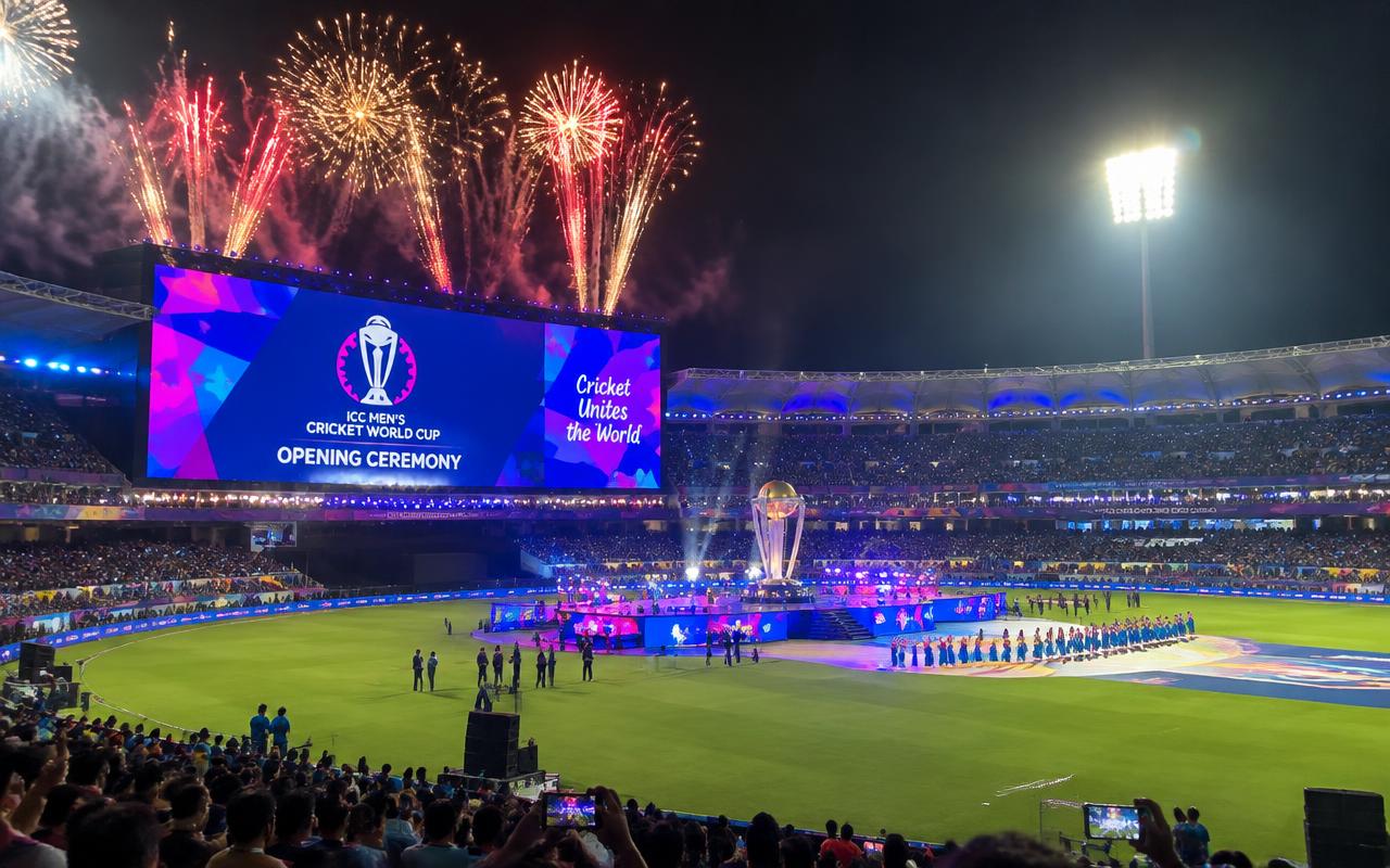 Stadium opening ceremony, Ahmedabad